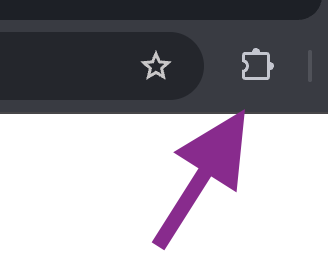 Manage extensions button